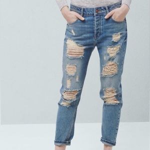 MNG Angie Boyfriend Distressed Jeans 8